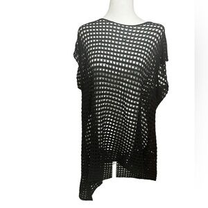 Eileen Fisher Black Short Sleeve Top